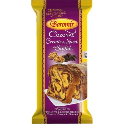 BOROMIR COZONAC NUCA STAFIDE 450G
