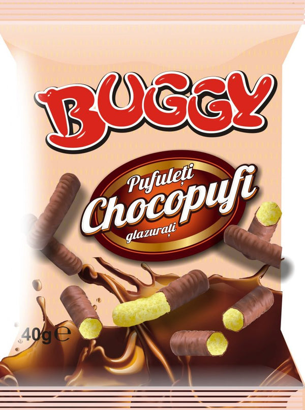 BUGGY PUFULETI GLAZURA CIOCOLATA 40GR