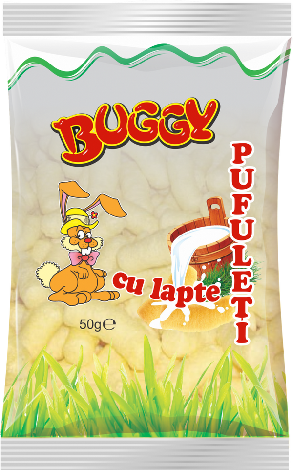 BUGGY PUFULETI CU LAPTE 50GR (36BUCATI/BAX)