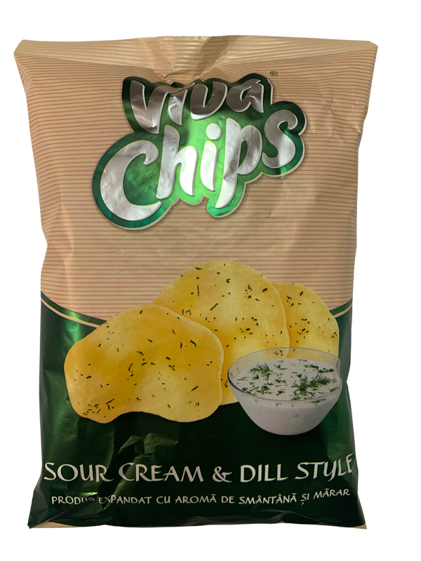 EUROPEAN FOOD VIVA CHIPS SMANTANA MARAR 100GR